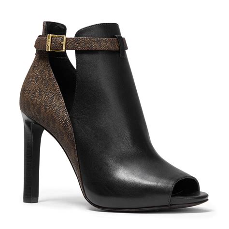 michael michael kors lawson leather open-toe ankle boot|Lawson Suede Open.